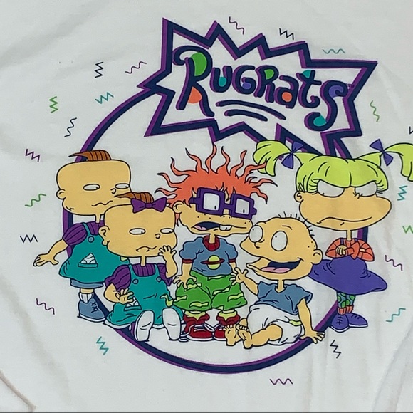 Nickelodeon Rugrats Tee Long Sleeve Graphic T-Shirt White - Picture 3 of 8